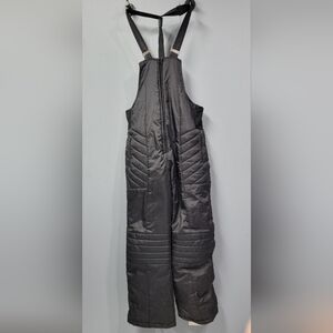 Men's St. Moritz Black Snow Bibs Size Large